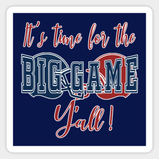Football Gift Magnet - Big Football Game Y'all TB KC Sunday Championship by Maxx Exchange